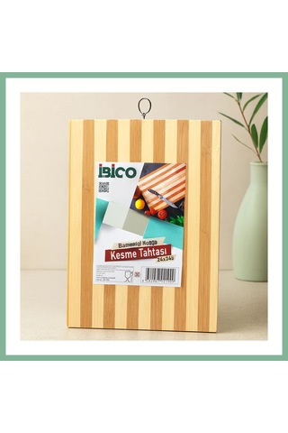 Bşkvirgo Bambu Kesme Tahtası 24x34x1.3 Cm - Metal Kulplu Bsk2026 Diğer