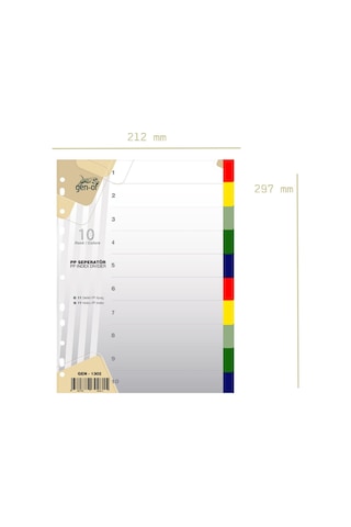 Gen Of Ayraç Seperatör 10 Renk Gen 1302