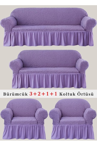 Upmall Bürümcük Koltuk , Çekyat Örtüsü, Kılıfı 3211 Lila Lila
