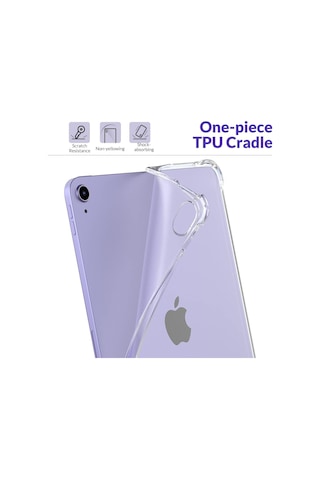 Apple Uyumlu iPad, Air 11 İnç Air 6.nesil M2 Kılıf Arkası Şeffaf Köşe Korumalı