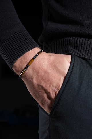 Ssilhoutte Doğaltaş Sertifikalı Erkek & Kadın Doğal Taş Kaplangözü Ve Hematit Hediye Tasarım Bileklik 4mm Kahverengi