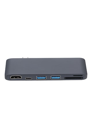 Shineyee Usb-c 6-in-1 Hub: 2 Usb 3.0, Hd 4k, 2 Kart Okuyucu Ve Pd Şarj - Windows/mac/linux Uyumlu, Taşınabilir Docking Station