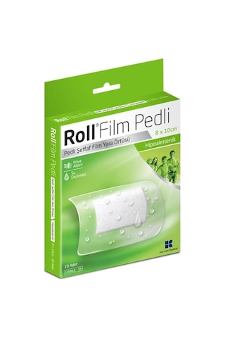 Rollfix Roll Film Pedli 8X10 Cm 10Lu Steril Pedli Film Yara Örtüsü Su Geç