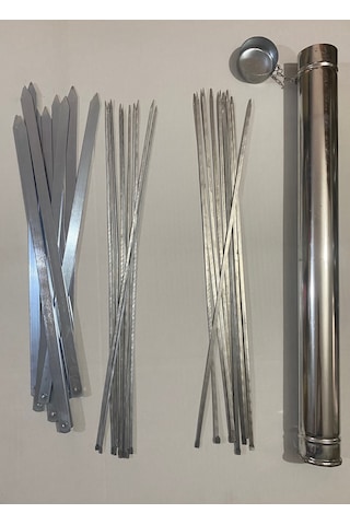 Mobilreyon Mangal Şiş Seti Adana Kebap, Ciğer, Kuşbaşı Şişi 55 Cm