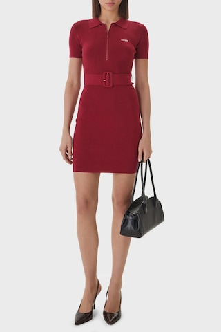 Guess Bayan Elbise V6rk08 Z4642 G5b7 Bordo