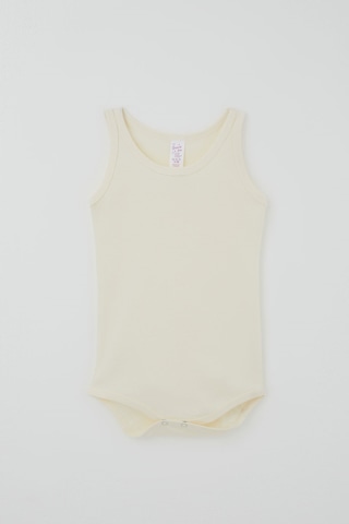 Breeze Kız Çocuk Çıtçıtlı Atlet Zıbın Body Basic 1-3 Yaş , Krem