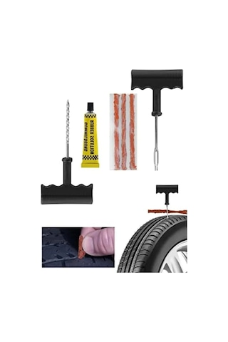 6 Parça Lastik Tamir Kiti - Otomobil, Motosiklet Ve Bisiklet İçin