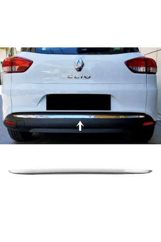 Renault Clio 4 Sw Krom Arka Tampon Çıta 2012-2019 Arası P.çelik
