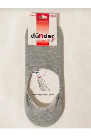 Dündar Çorap Dündar Plus 8214 Unisex Silikonlu Babet Çorap 12 Adet 001