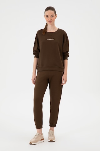 U.S. Polo Assn. Kadın Kahverengi Şardonlu Jogger Eşofman Altı 50313581-VR029