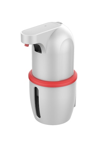 Yaozixa Otomatik Köpük Sabunluk - Dokunmasız Usb Şarjlı Hijyenik El Sabun Dispanseri 275ml Kırmızı