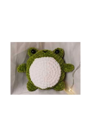 El Yapımı Tek Parça Tığ İşi Peluş: Kurbağa Amigurumi Çok Renkli El Yapımı Tek Parça Tığ İşi Peluş: Kurbağa Amigurumi Çok Renkli
