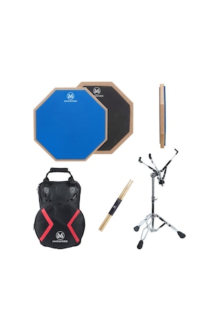 Maxword Dd-239bl Pro Bateri Davul Çalışma Pedi Seti Drum Practice Pad Full Set