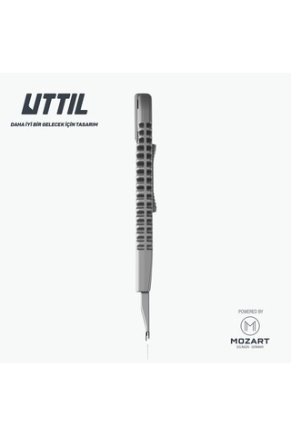 Uttıl Nmuk07-ns Alüminyum Gövdeli Segmentsiz 9 Mm Bıçaklı Metal Kasa Maket Bıçağı