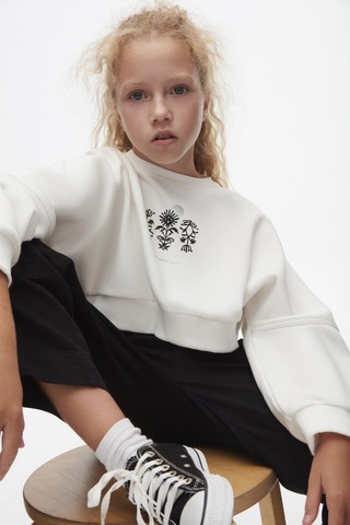Nk Kids 37318 Kız Çocuk Sweatshirt Ekru