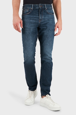 Armani Exchange Pamuklu Slim Fit Normal Bel Düz Paça Jeans Erkek Kot Pantolon Xm000070 Af29247 Mb010 Lacivert