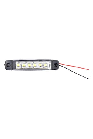 10 Adet Beyaz Parmak Lamba 6 Led Su Geçirmez 12v 24v Emir