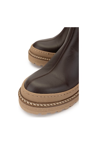 Tamer Tanca Kadın Hakiki Deri Kahverengi Casual Bot 945 4323 Bn Bot Sk24-25 A.kahve Kahve