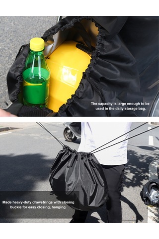 Dianziye Nylon Su Geçirmez Kask Çantası - Motor, Bisiklet, Kayak Kaskları İçin - Taşıma Kolu Ve Kilitli Çekmeceli - L Boyutu