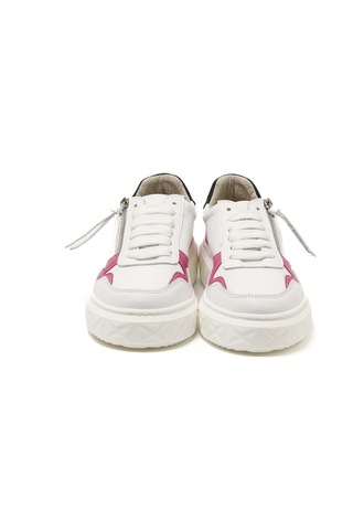Sneaker Günlük Kadın Mar-25y-209-8856 John May Beyaz Cilt-gümüş Beyaz