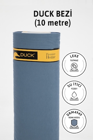 Premier Metrelik Duck Keten Kumaş Su İtici Bez 10 Metre Drm4949 - İndigo