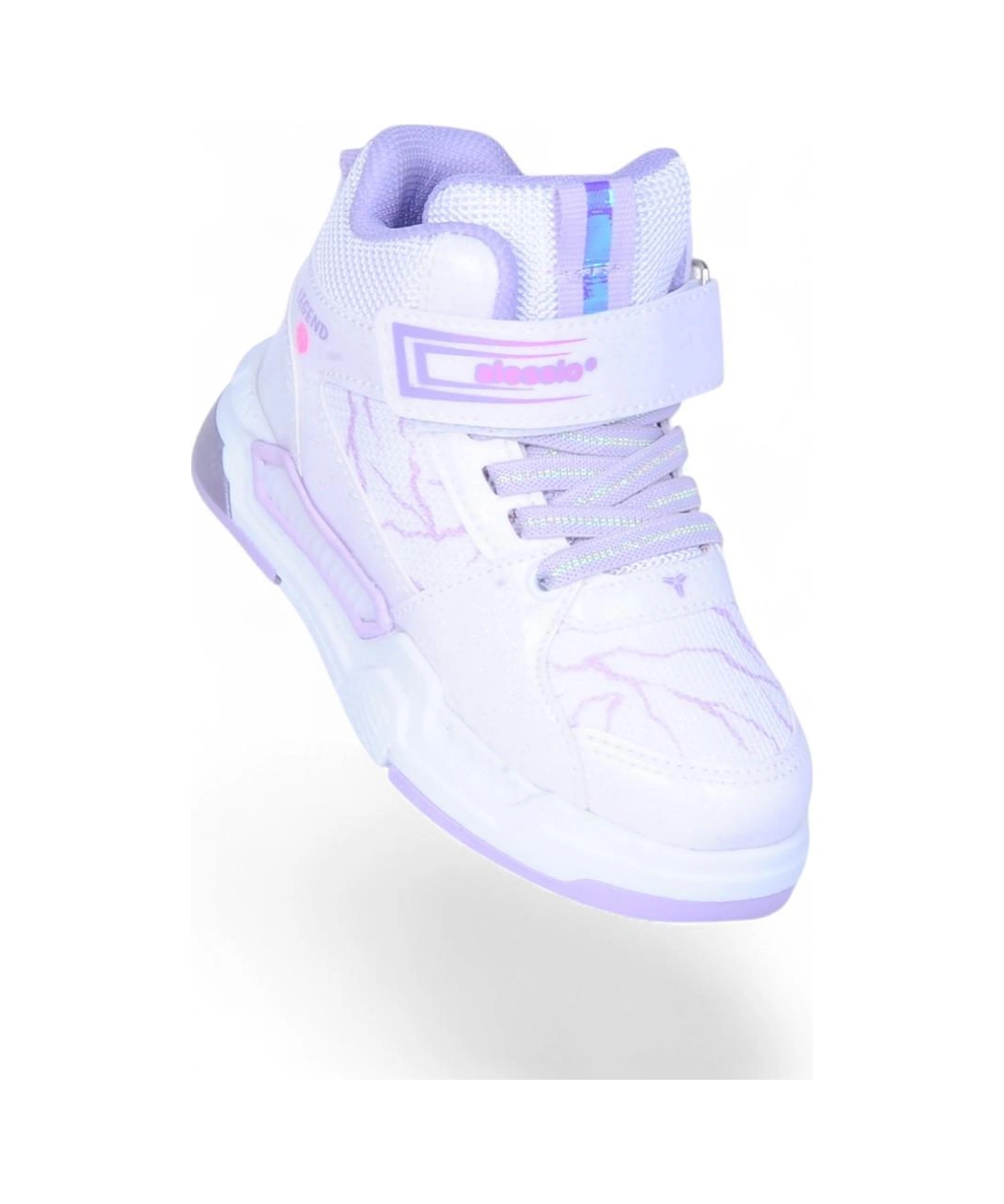 Ayakcenter 042 Alessio Byz-lila Kız Çocuk Sneaker Ayakkabı Beyaz