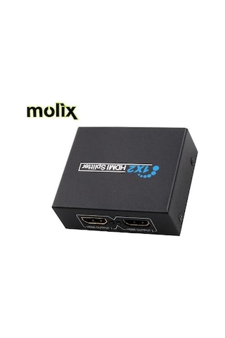 Molix 2 Port Hdmı Çoğaltıcı Splitter Hdmı 1.4V Çoklayıcı Dağıtıcı