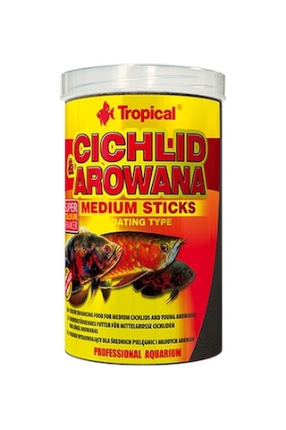 Tropical Cichlid & Arowana Medium Sticks 1000 Ml / 360 Gr