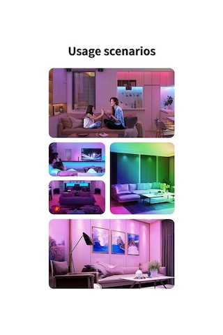 Rgbcw Tavan Lambası Tam Renkli Karartma Akıllı Rf Uzaktan Kumanda Yatak Odası Yuvarlak Tavan Lambası Us Plug Siyah