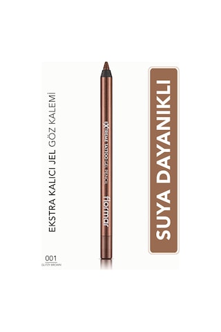 Flormar Extreme Tattoo Akmayan Kajal Göz Kalemi 001 Glitzy Brown