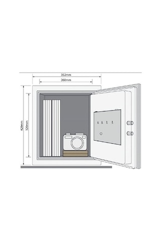 Yale YFM/420/FG2 Yangın Sertifikalı Büyük Boy Para Kasası (Outlet)