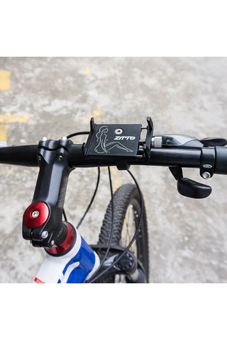 Hangfox Alüminyum Bisiklet Telefon Tutucu - 60-110mm Aralığı, Dağ Bisikleti-motosiklet-uzaktan Kumanda Uyumlu, Titrek Yollarda Sabit Tutma, Kol Çubuğu Montajlı Titanyum