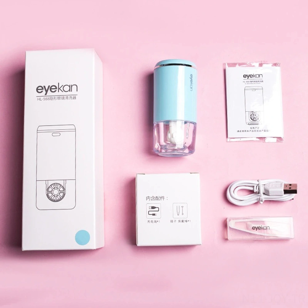 Youmex Plastik Ultrasonik Lens Temizleyici - Otomatik, Sağlıklı Bakım, 3 Dakika Temizleme - Pembe