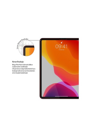Blogy Apple Uyumlu iPad  Pro 11 / Air 10.9 Flexi Nano Ekran Koruyucu