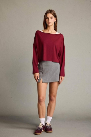 Defacto Regular Fit Kayık Yaka Modal Sweatshirt G3333ax25wnbr229 Bordo