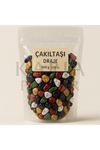 Çakıltaşı Draje Çikolata 500 G Renkli Taş Görünümlü Çikolata