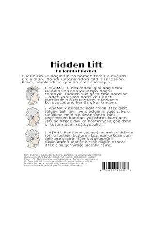 Hidden Lift Yüz-Boyun Germe Bantları 20 Adet