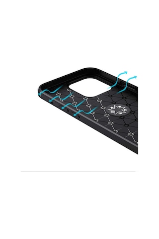 Apple Uyumlu iPhone 13 Pro Max Uyumlu Zore Ravel Silikon Kılıf-kırmızı -