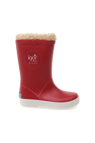 Igor Splash Nautico Borreguito Çocuk Kırmızı Çizme Kırmızı