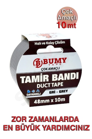 Duct Tape Tamir Bandı 48mm X 10mt Gri