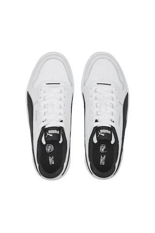 Papuçcity Puma Carina Unisex Günlük Sneakers Spor Ayakkabı Beyaz - Siyah
