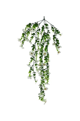 Yapay Çiçek Beyaz Sarkan Mineli Okaliptus Şimşir Yapay Sarmaşık 5dal 60cm Yeşil