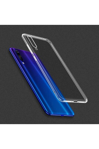Xiaomi Mi 9 Se Kılıf Zore Süper Silikon Kapak Renksiz