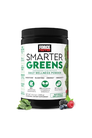 Force Factor Smarter Greens Daily Gut Health Digestion 125 Million Cfus Of Probiotics