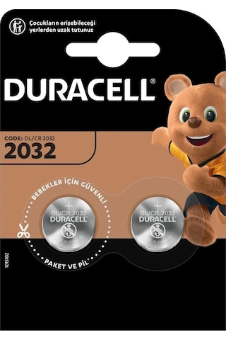 Duracell DL/CR 2032 3 V Lityum Pil 2 x 2'li