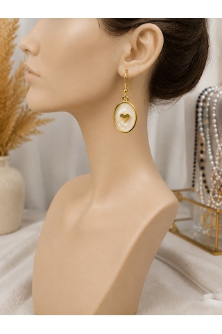 Liora Atelier Altın Kaplama Kalpli Küpe Açık Gold