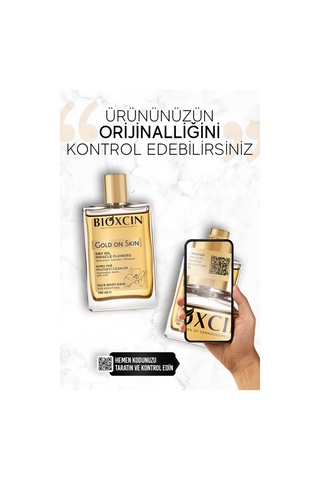 Gold On Skin Kuru Yağ 100 ml Sprey Doğal, Cilt & Saç İçin Besleyici, Nemlendirici Yağ, Monoi Kokulu