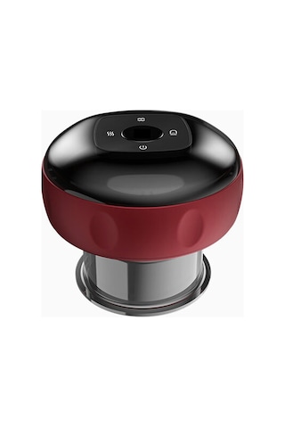 Lemestar Evde Kullanım Tüm Vücut Elektrikli Vurgu Masaj Cihazı, Isıtma Özelliği, 12 Seviye Ayarlanabilir, 20 Dakika Otomatik Kapatma, Type-c Şarjlı, 1800mah Pil Kırmızı Kırmızı