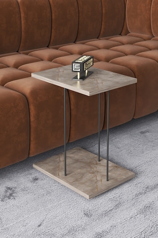 Yan Sehpa Tekerlekli Servis Sehpası Hnd Dikdörtgen Gordion