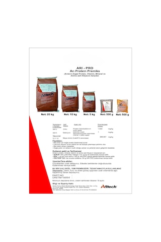 Alltech Arı-pro Arı Keki İçin Premiks 5 Kg